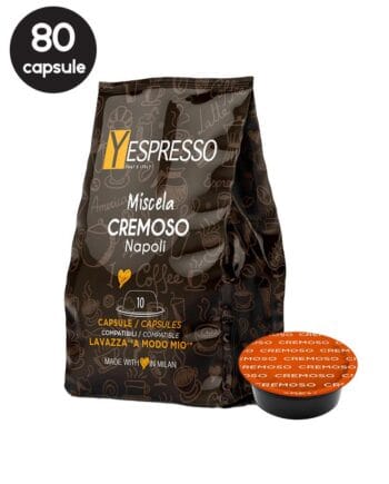 80 Capsule Yespresso Cremoso – Compatibile A Modo Mio