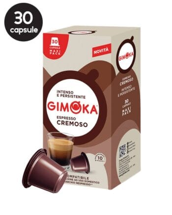 30 Capsule Gimoka Espresso Cremoso - Compatibile Nespresso