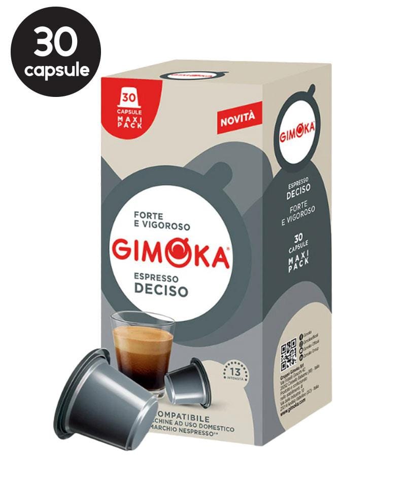 30 Capsule Gimoka Espresso Deciso - Compatibile Nespresso 30 Capsule Gimoka Espresso Deciso - Compatibile Nespresso