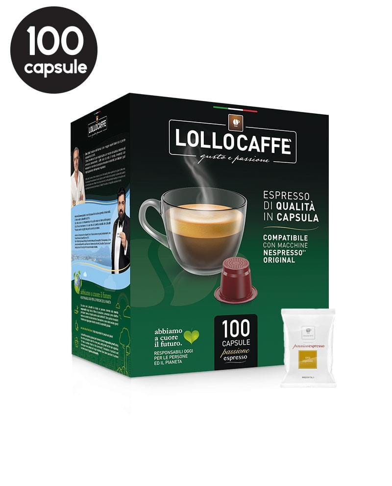 100 Capsule Lollo Caffe Espresso Oro - Compatibile Nespresso 100 Capsule Lollo Caffe Espresso Oro - Compatibile Nespresso