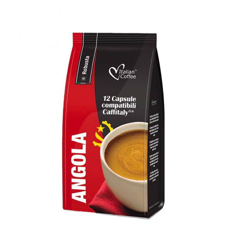 12 Capsule Italian Coffee Angola Robusta – Compatibile Cafissimo / Caffitaly / BeanZ 12 Capsule Italian Coffee Angola Robusta – Compatibile Cafissimo / Caffitaly / BeanZ