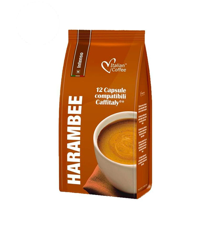 12 Capsule Italian Coffee Harambee Intenso – Compatibile Cafissimo / Caffitaly / BeanZ 12 Capsule Italian Coffee Harambee Intenso – Compatibile Cafissimo / Caffitaly / BeanZ