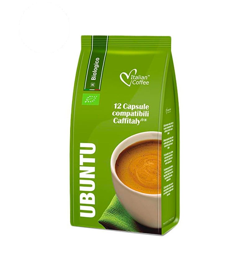 12 Capsule Italian Coffee Ubuntu Bio – Compatibile Cafissimo / Caffitaly / BeanZ 12 Capsule Italian Coffee Ubuntu Bio – Compatibile Cafissimo / Caffitaly / BeanZ