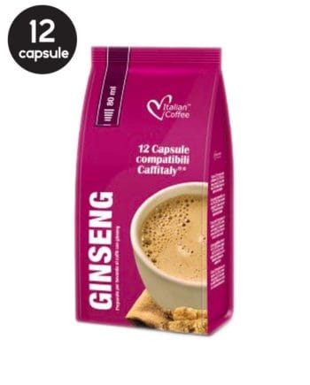 12 Capsule Italian Coffee Ginseng Dulce – Compatibile Cafissimo / Caffitaly / BeanZ