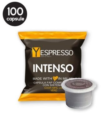 100 Capsule Yespresso Intenso – Compatibile Fior Fiore Coop / Aroma Vero / Martello / Mitaca 100 Capsule Yespresso Intenso – Compatibile Fior Fiore Coop / Aroma Vero / Martello / Mitaca