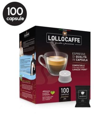 100 Capsule Lollo Caffe Espresso Nero – Compatibile Espresso Point 100 Capsule Lollo Caffe Espresso Nero – Compatibile Espresso Point