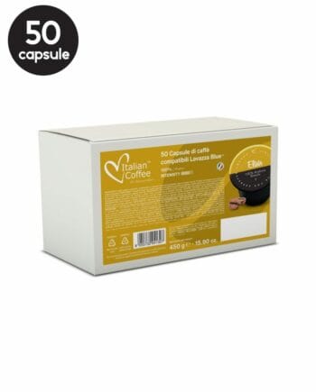 50 Capsule Italian Coffee Elisir Arabica – Compatibile Lavazza Blue