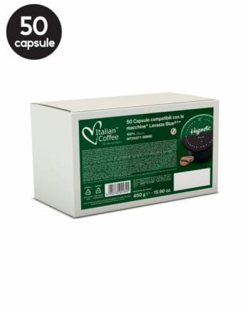 50 Capsule Italian Coffee Hypnotic Forte – Compatibile Lavazza Blue