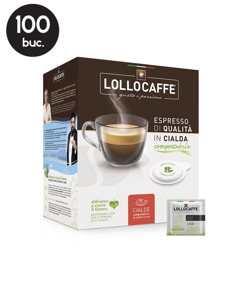 100 Paduri Lollo Caffe Espresso Nero - Compatibile ESE44 100 Paduri Lollo Caffe Espresso Nero - Compatibile ESE44