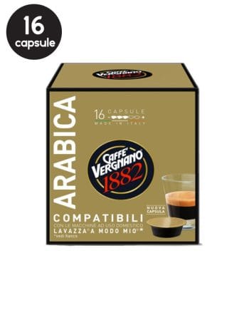 16 Capsule Caffe Vergnano Arabica – Compatibile A Modo Mio
