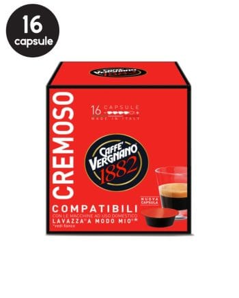 16 Capsule Caffe Vergnano Cremoso – Compatibile A Modo Mio