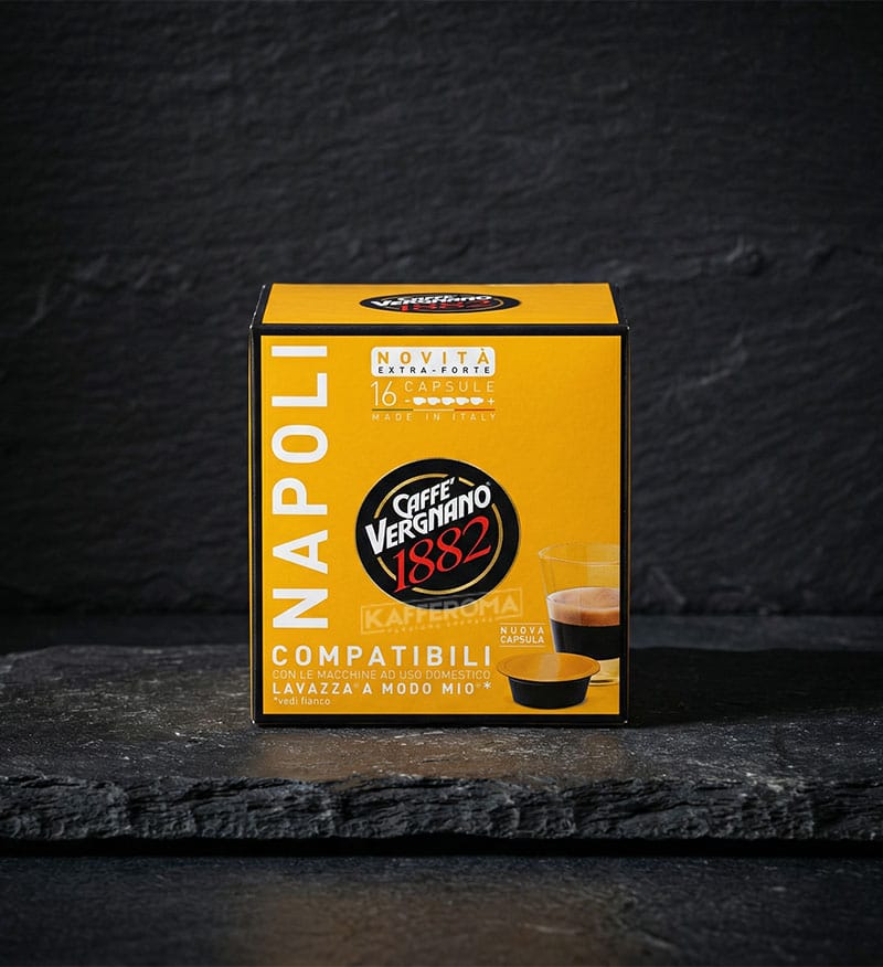 16 Capsule Caffe Vergnano Napoli – Compatibile A Modo Mio 16 Capsule Caffe Vergnano Napoli – Compatibile A Modo Mio