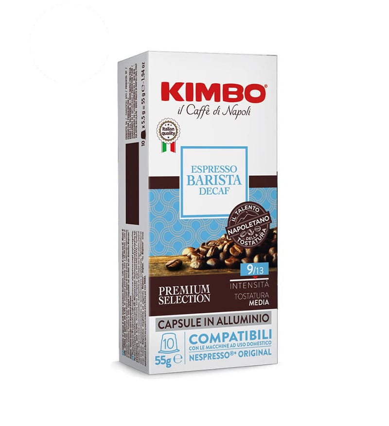 10 Capsule Aluminiu Kimbo Espresso Decaf - Compatibile Nespresso 10 Capsule Aluminiu Kimbo Espresso Decaf - Compatibile Nespresso