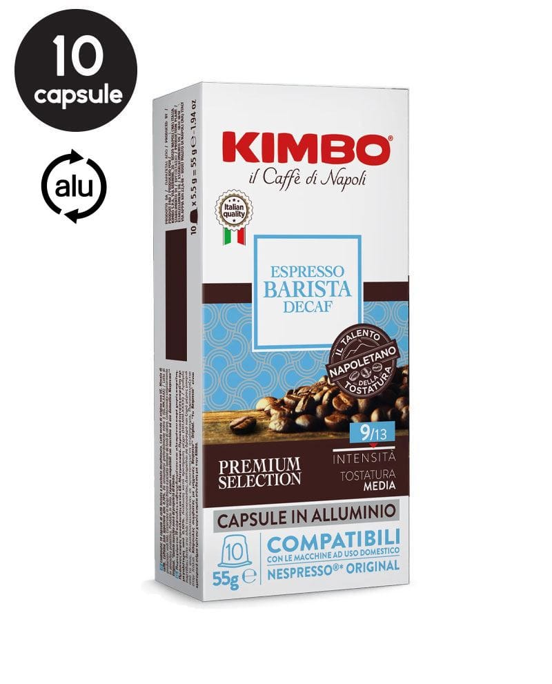 10 Capsule Aluminiu Kimbo Espresso Decaf - Compatibile Nespresso 10 Capsule Aluminiu Kimbo Espresso Decaf - Compatibile Nespresso