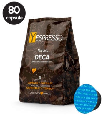 80 Capsule Yespresso Decaffeinato - Compatibile Cafissimo / Caffitaly / BeanZ 80 Capsule Yespresso Decaffeinato - Compatibile Cafissimo / Caffitaly / BeanZ