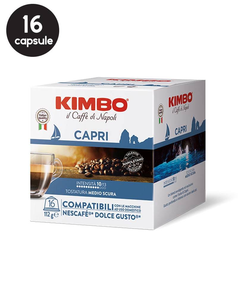 16 Capsule Kimbo Capri - Compatibile Dolce Gusto 16 Capsule Kimbo Capri - Compatibile Dolce Gusto