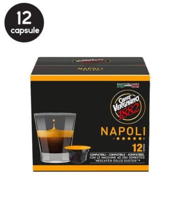 12 Capsule Caffe Vergnano Napoli - Compatibile Dolce Gusto