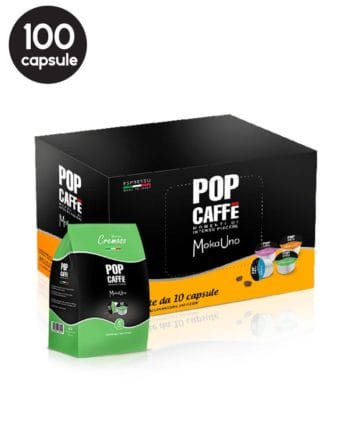 100 Capsule Pop Caffe Miscela 2 Cremoso – Compatibile Uno System