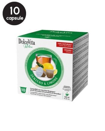 10 Capsule DolceVita Ceai Ghimbir si Lamaie - Compatibile Nespresso 10 Capsule DolceVita Ceai Ghimbir si Lamaie - Compatibile Nespresso