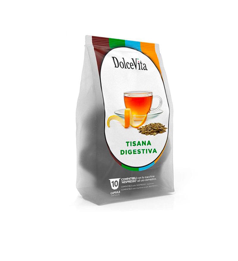 10 Capsule DolceVita Ceai Digestiv - Compatibile Nespresso 10 Capsule DolceVita Ceai Digestiv - Compatibile Nespresso