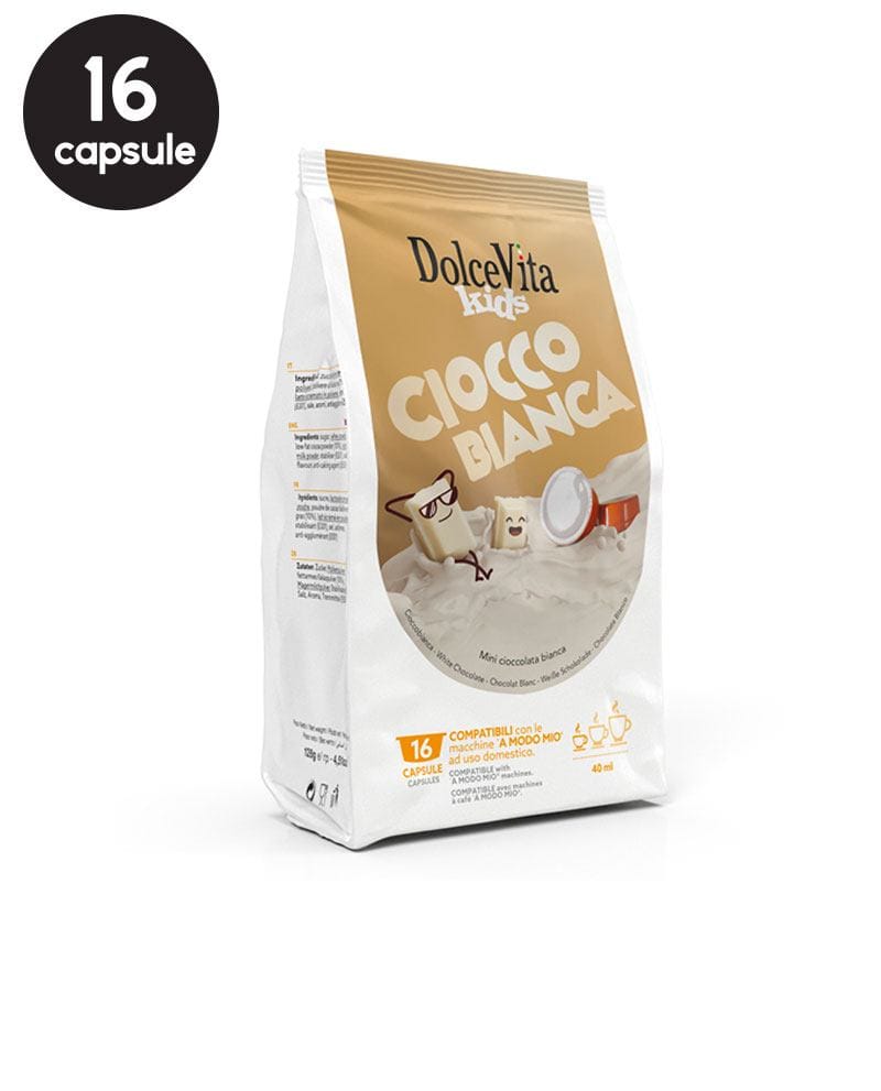 16 Capsule DolceVita Ciocco Bianca - Compatibile A Modo Mio 16 Capsule DolceVita Ciocco Bianca - Compatibile A Modo Mio
