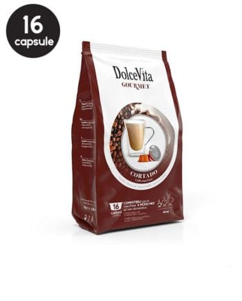 16 Capsule DolceVita Cortado - Compatibile A Modo Mio