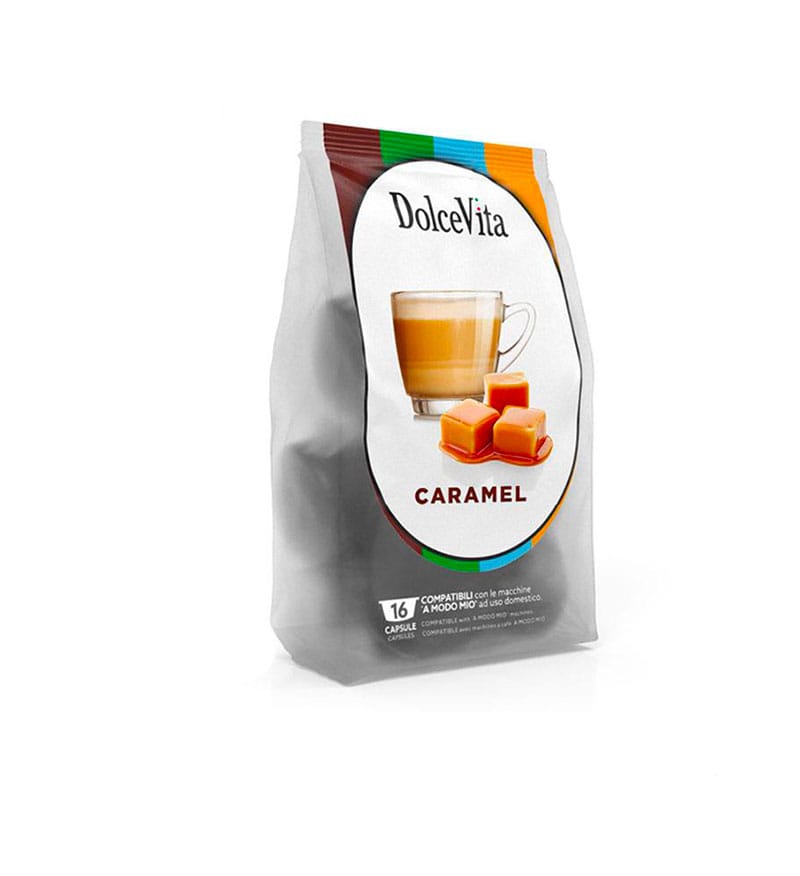 16 Capsule DolceVita Caramelito - Compatibile A Modo Mio 16 Capsule DolceVita Caramelito - Compatibile A Modo Mio