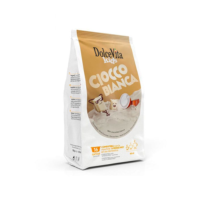 16 Capsule DolceVita Ciocco Bianca - Compatibile A Modo Mio 16 Capsule DolceVita Ciocco Bianca - Compatibile A Modo Mio
