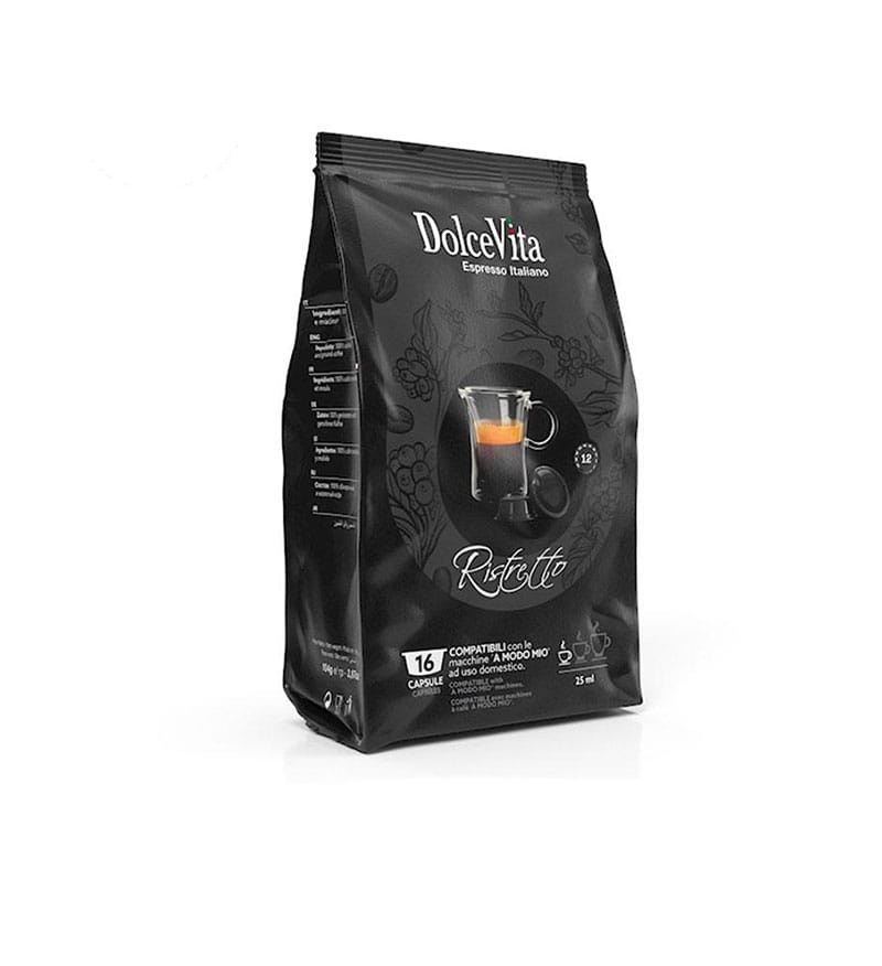 16 Capsule DolceVita Ristretto - Compatibile A Modo Mio 16 Capsule DolceVita Ristretto - Compatibile A Modo Mio