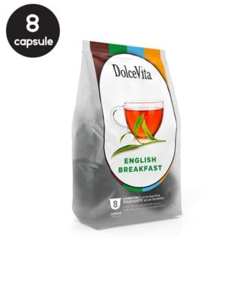 8 Capsule DolceVita Ceai English Breakfast - Compatibile Dolce Gusto