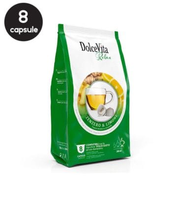 8 Capsule DolceVita Ceai Ghimbir si Lamaie - Compatibile Dolce Gusto