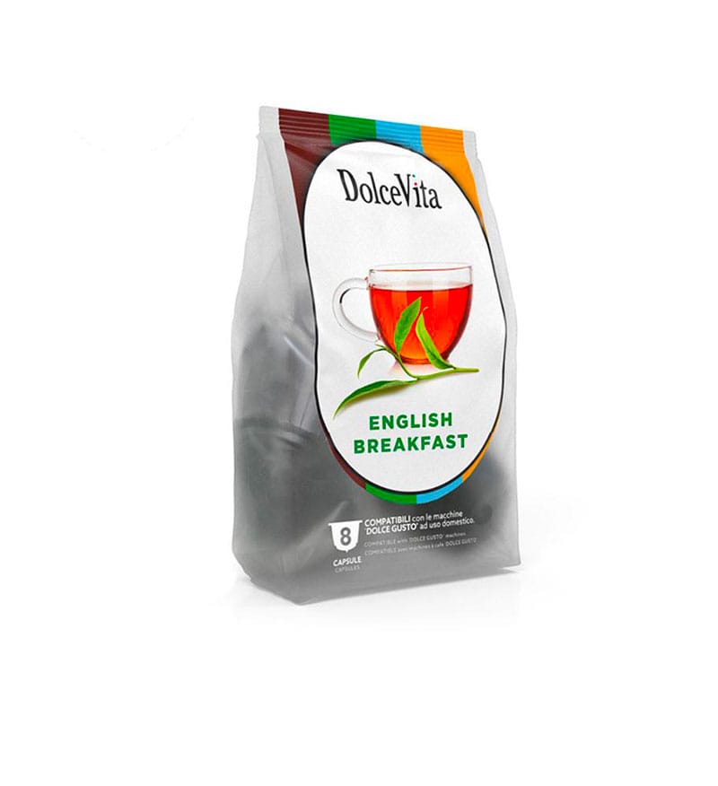 8 Capsule DolceVita Ceai English Breakfast - Compatibile Dolce Gusto 8 Capsule DolceVita Ceai English Breakfast - Compatibile Dolce Gusto