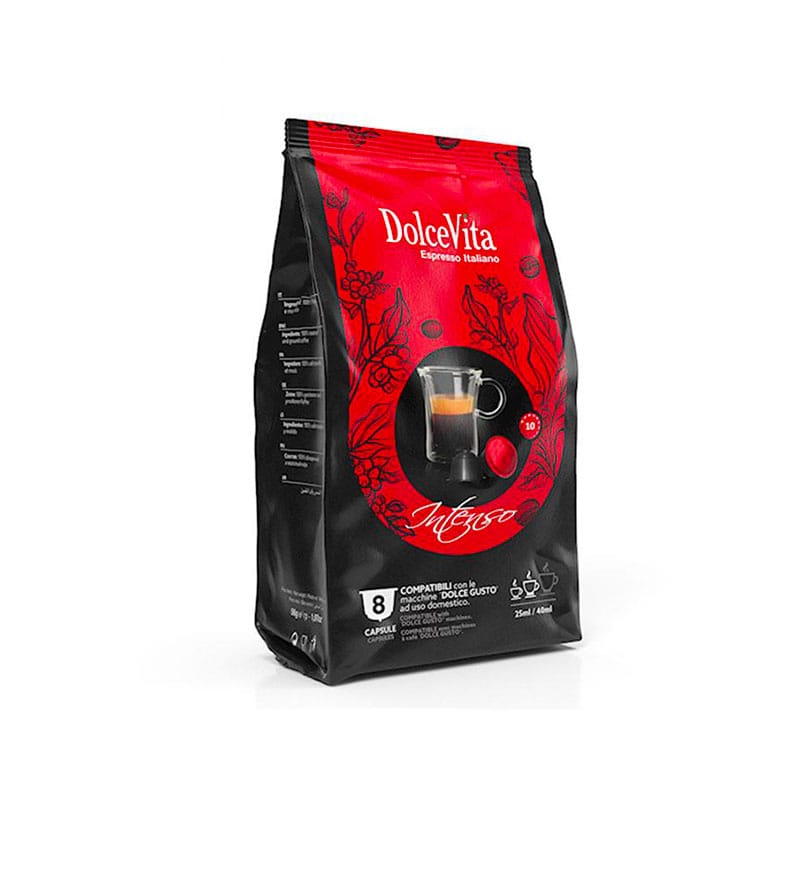 8 Capsule DolceVita Espresso Intenso - Compatibile Dolce Gusto 8 Capsule DolceVita Espresso Intenso - Compatibile Dolce Gusto