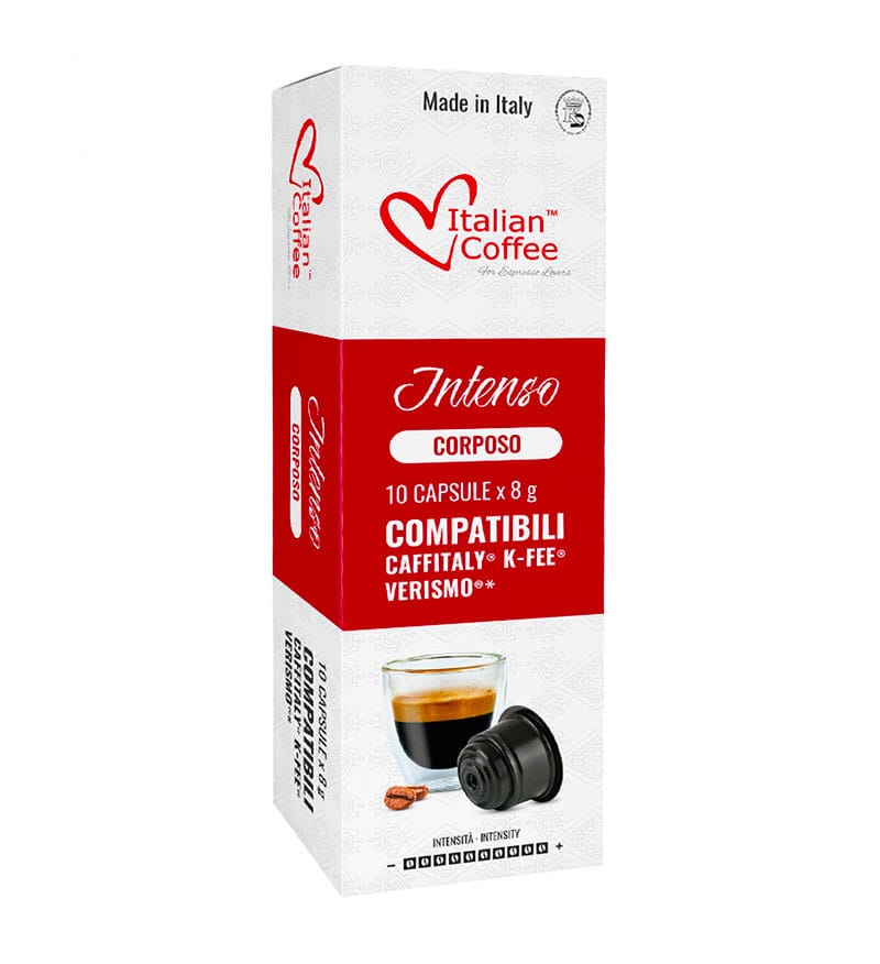 10 Capsule Italian Coffee Intenso Corposo - Compatibile Cafissimo / Caffitaly / BeanZ 10 Capsule Italian Coffee Intenso Corposo - Compatibile Cafissimo / Caffitaly / BeanZ