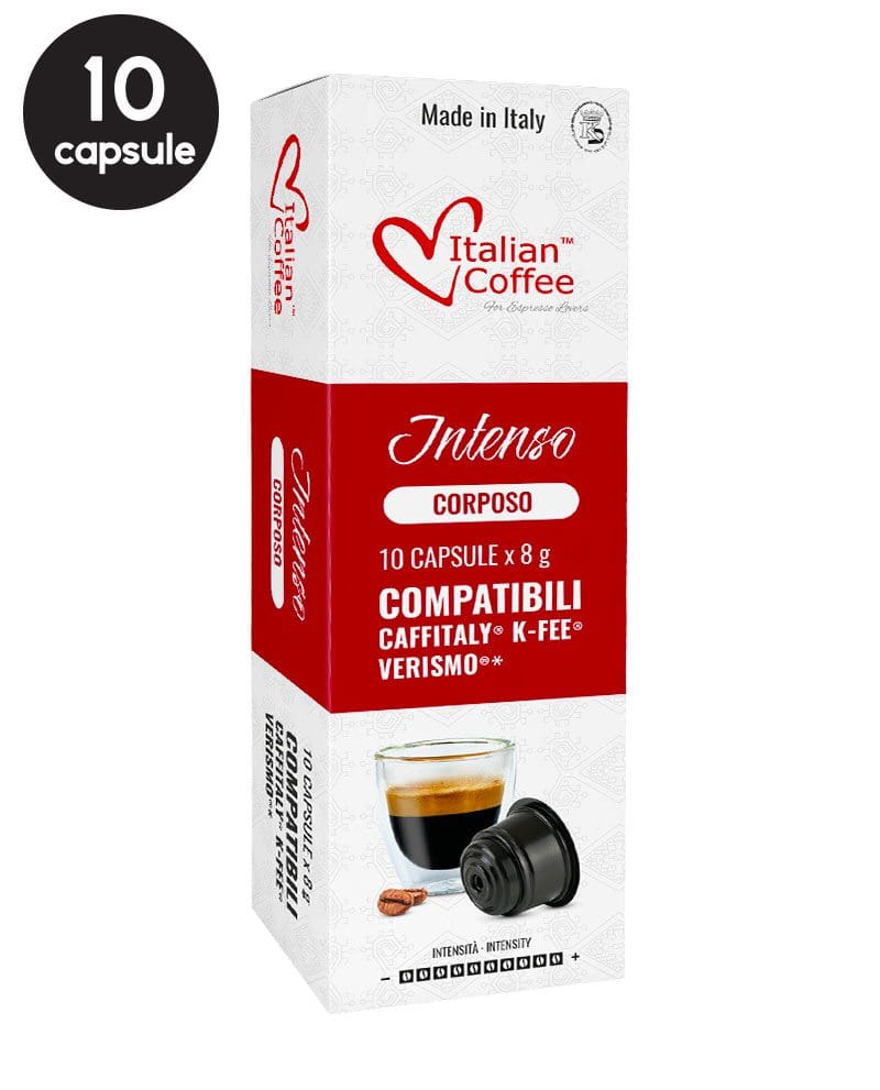 10 Capsule Italian Coffee Intenso Corposo - Compatibile Cafissimo / Caffitaly / BeanZ 10 Capsule Italian Coffee Intenso Corposo - Compatibile Cafissimo / Caffitaly / BeanZ