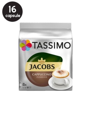 16 (8+8) Capsule Tassimo Jacobs Cappucino Classico 16 (8+8) Capsule Tassimo Jacobs Cappucino Classico