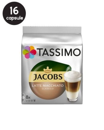16 (8+8) Capsule Tassimo Jacobs Latte Macchiato