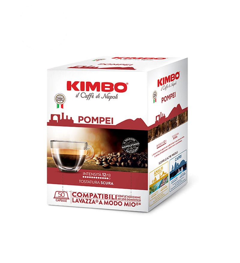 50 Capsule Kimbo Pompei – Compatibile A Modo Mio 50 Capsule Kimbo Pompei – Compatibile A Modo Mio