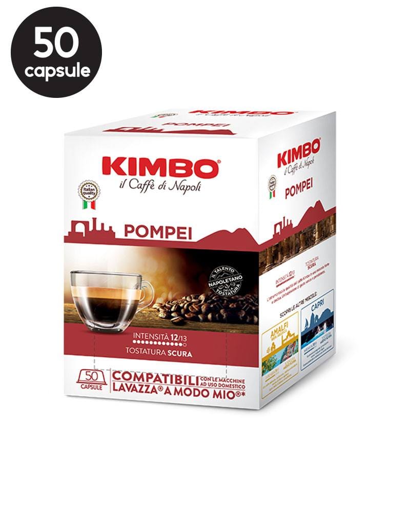 50 Capsule Kimbo Pompei – Compatibile A Modo Mio 50 Capsule Kimbo Pompei – Compatibile A Modo Mio