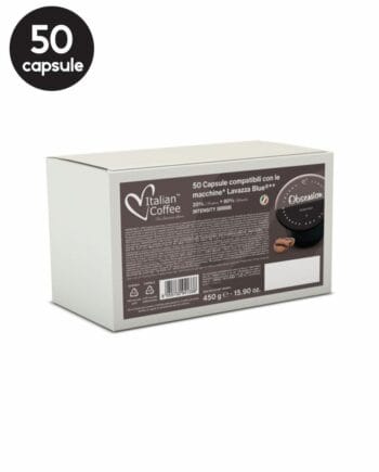 50 Capsule Italian Coffee Obsession Intenso – Compatibile Lavazza Blue