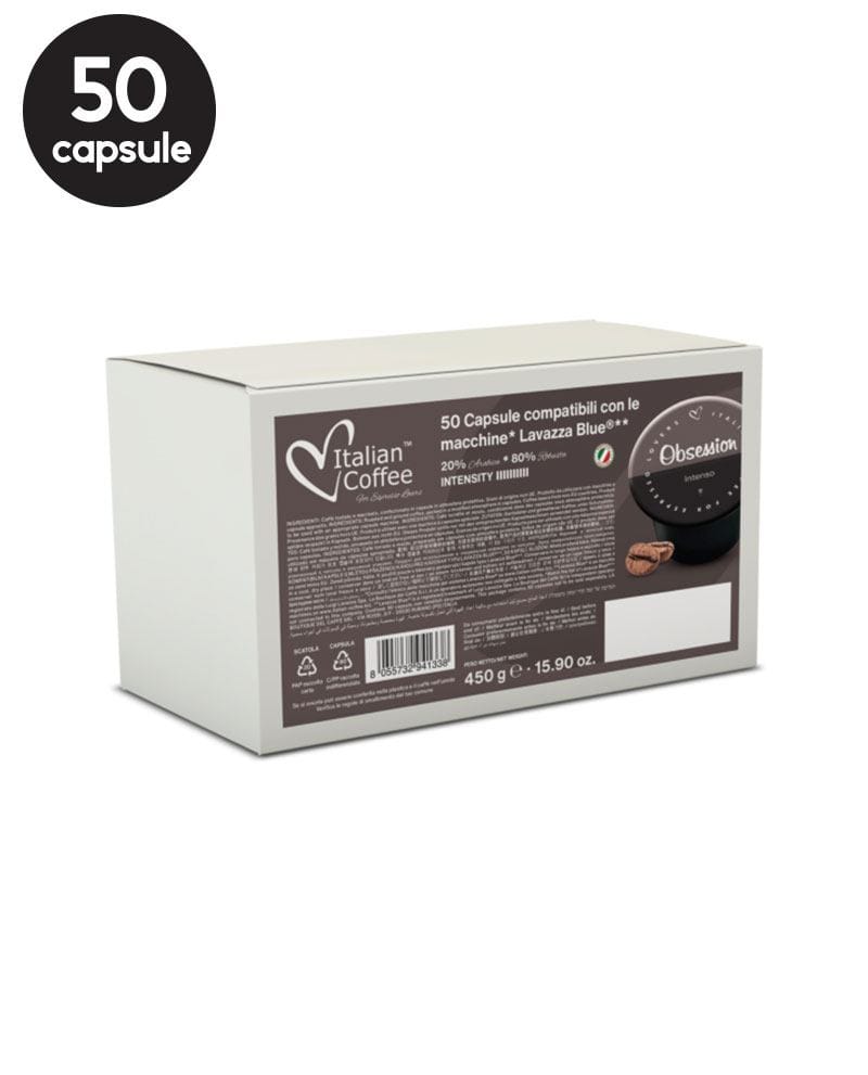 50 Capsule Italian Coffee Obsession Intenso – Compatibile Lavazza Blue 50 Capsule Italian Coffee Obsession Intenso – Compatibile Lavazza Blue