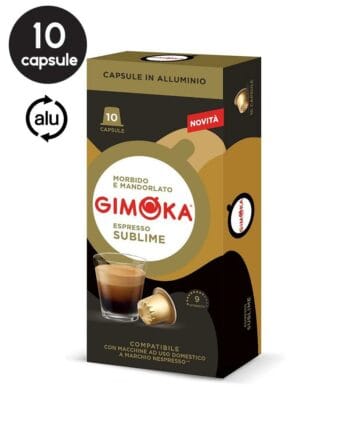 10 Capsule Aluminiu Gimoka Sublime - Compatibile Nespresso