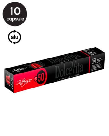 10 Capsule Aluminiu DolceVita Intenso - Compatibile Nespresso
