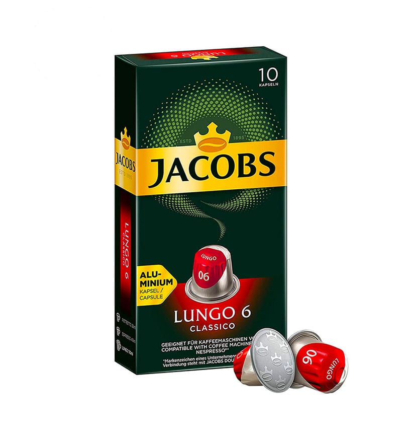 10 Capsule Jacobs Lungo Classico - Compatibile Nespresso 10 Capsule Jacobs Lungo Classico - Compatibile Nespresso