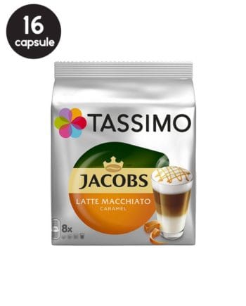 16 (8+8) Capsule Tassimo Jacobs Latte Macchiato Caramel 16 (8+8) Capsule Tassimo Jacobs Latte Macchiato Caramel