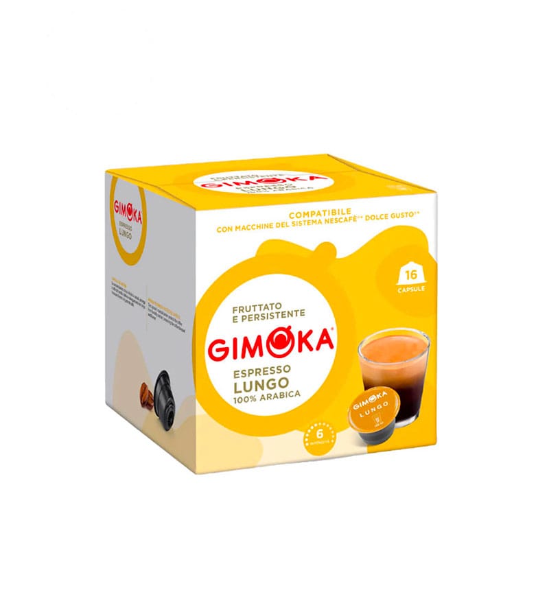 16 Capsule Gimoka Lungo – Compatibile Dolce Gusto 16 Capsule Gimoka Lungo – Compatibile Dolce Gusto