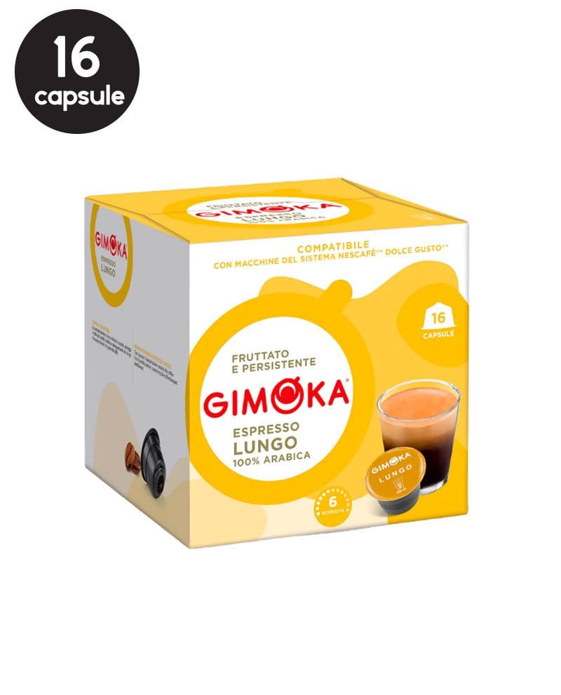 16 Capsule Gimoka Lungo – Compatibile Dolce Gusto 16 Capsule Gimoka Lungo – Compatibile Dolce Gusto
