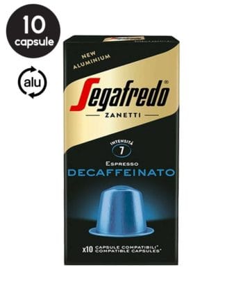 10 Capsule Aluminiu Segafredo Espresso Decaffeinato - Compatibile Nespresso 10 Capsule Aluminiu Segafredo Espresso Decaffeinato - Compatibile Nespresso