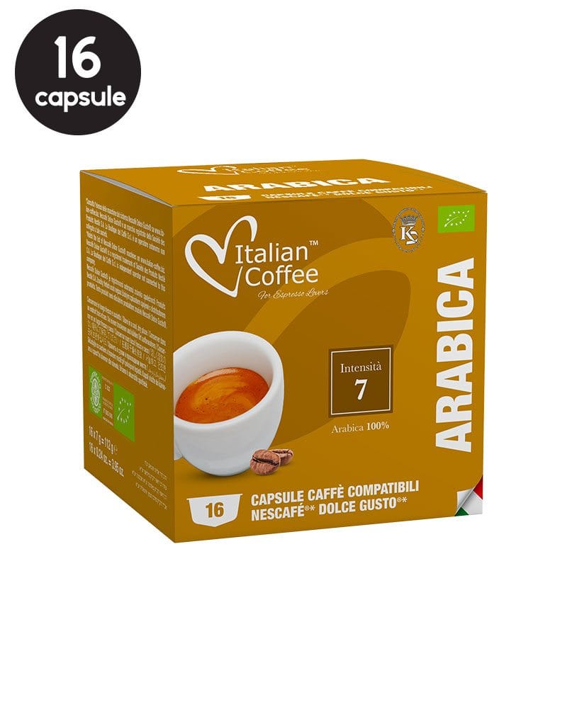 16 Capsule Italian Coffee Arabica - Compatibile Dolce Gusto 16 Capsule Italian Coffee Arabica - Compatibile Dolce Gusto