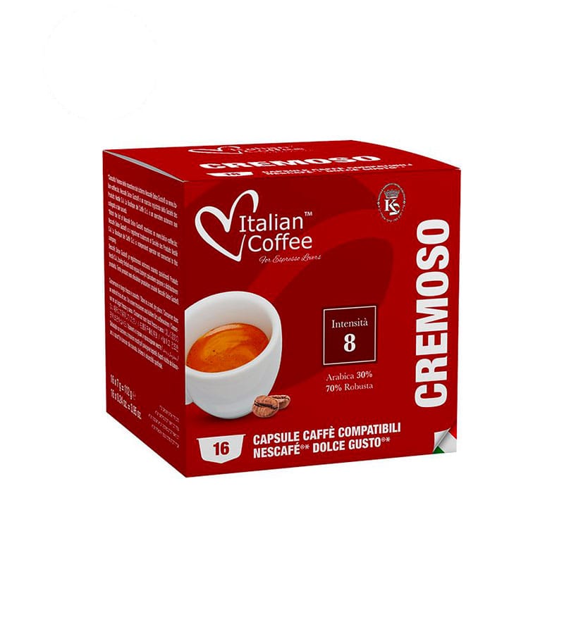16 Capsule Italian Coffee Cremoso - Compatibile Dolce Gusto 16 Capsule Italian Coffee Cremoso - Compatibile Dolce Gusto